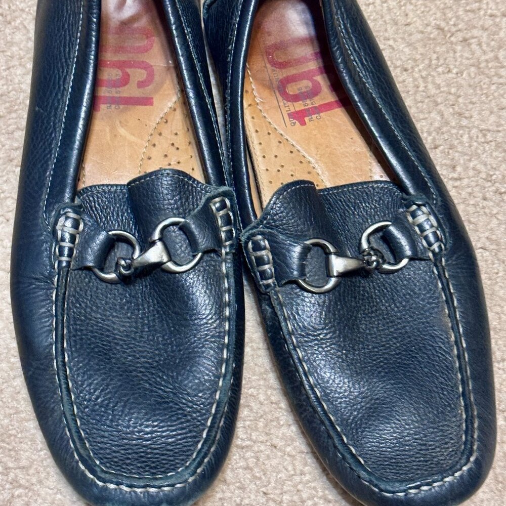 1901 Black Horsebit Leather Loafers 8.5